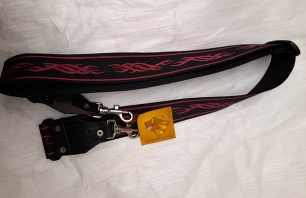  Bull Banjo Strap Red Tribal Design