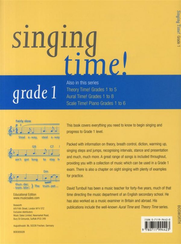 Singing Time Grade 1