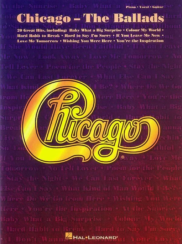 Chicago The Ballads Piano Vocal Guitar