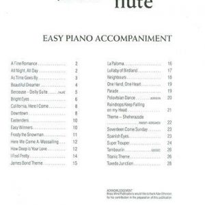 Easy Winners For Flute Piano Accompaniment