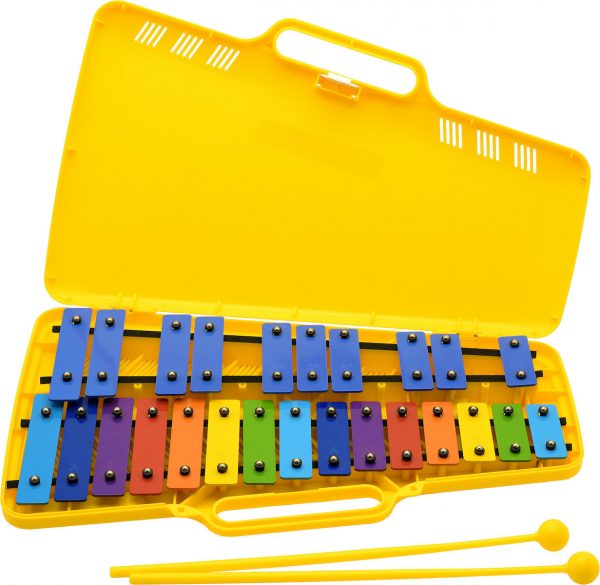 Angel AX25N3 G4-G6 25 Note Glockenspiel Yellow Case