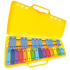 Angel AX25N3 G4-G6 25 Note Glockenspiel Yellow Case