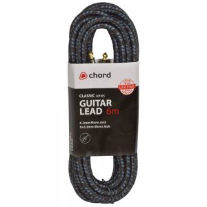 Chord Braided Guitar Cable 6 Metre Black/Blue