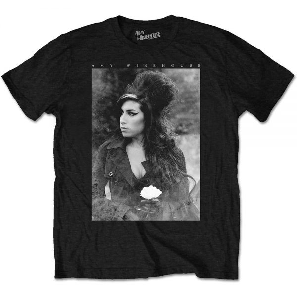 Amy Winehouse Unisex T Shirt Flower Portrait XX Large