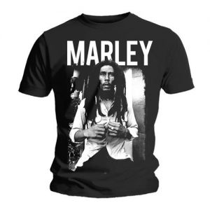 Bob Marley Unisex T Shirt Black & White Large