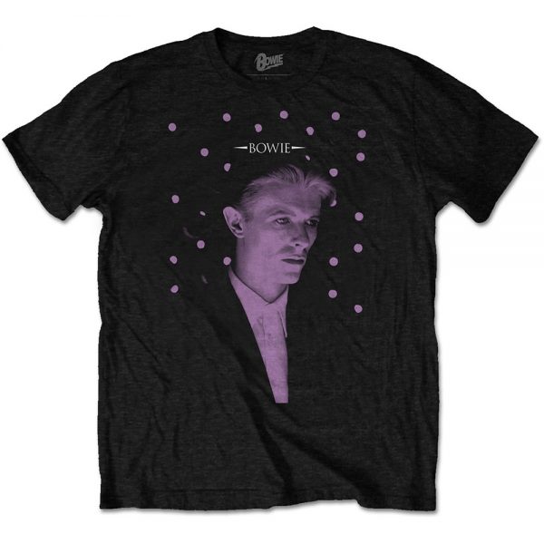 David Bowie Unisex T Shirt Dots Large