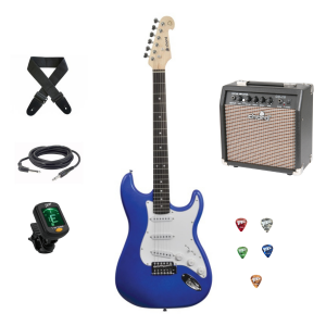 Chord CAL63 Electric Guitar Pack Metallic Blue