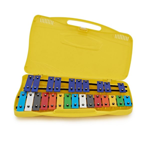 Trax 25 Note Glockenspiel Yellow Case