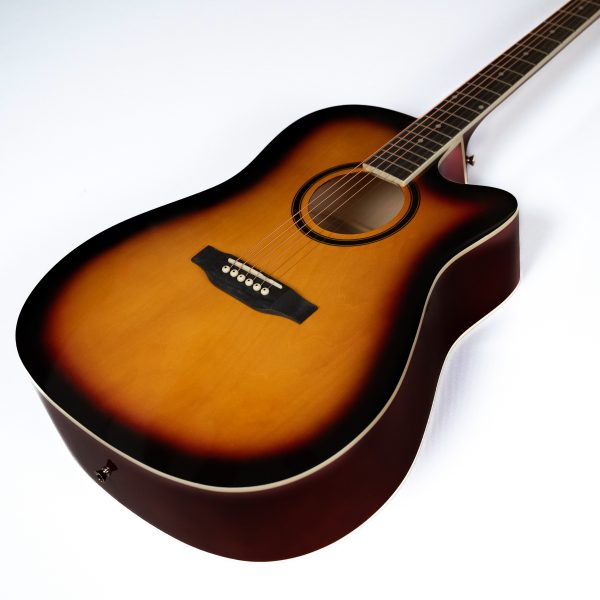 Trax MA41Q Dreadnought Acoustic Guitar Sunburst