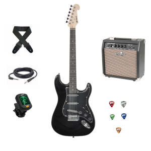 Chord CAL63 Electric Guitar Pack Black