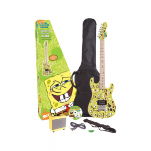 SpongeBob Squarepants 7/8 Size Electric Guitar Outfit With Mini Amp
