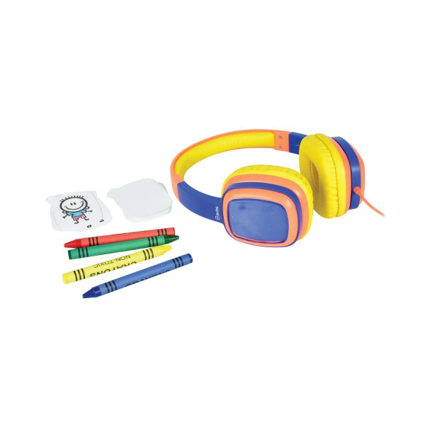 AV Link Childrens Customisable Doodle Headphones Orange