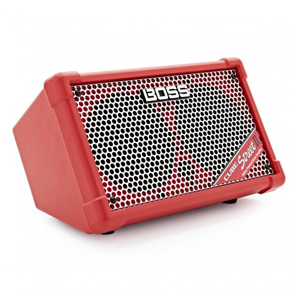 Boss Cube Street 2 Battery Powered Stereo Amplifier Red