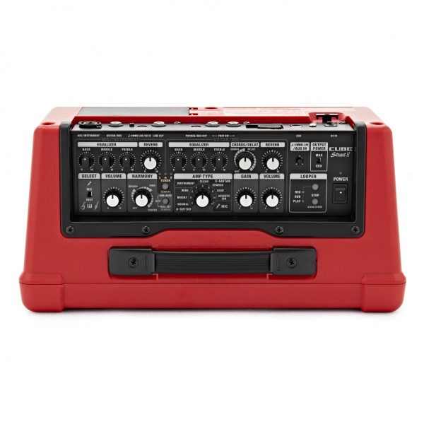 Boss Cube Street 2 Battery Powered Stereo Amplifier Red