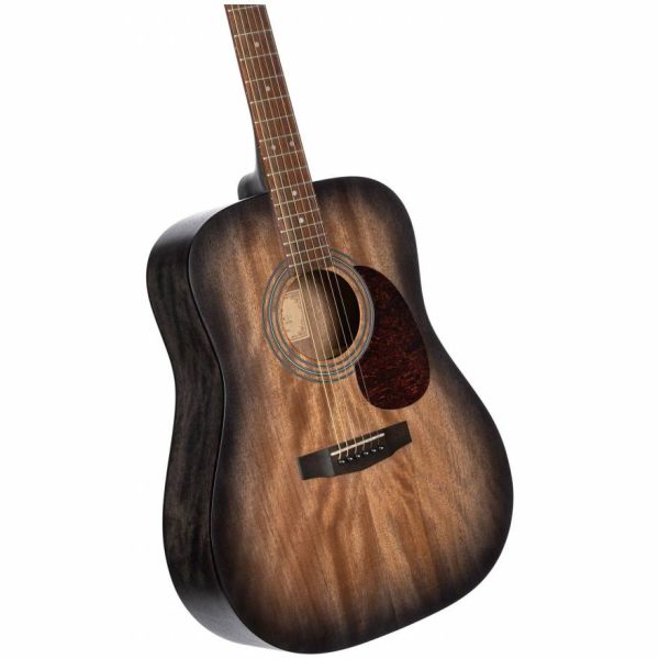 Cort Earth60M Acoustic Guitar Open Pore Trans Black Burst