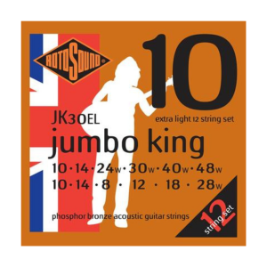 Rotosound JK30EL Jumbo King 12 String Phosphor Bronze Extra Light, 10-48