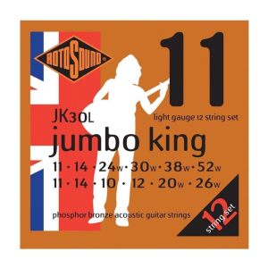 Rotosound JK30L Jumbo King 12 String Phosphor Bronze Light, 11-52