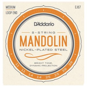 Daddario EJ67 Nickel Mandolin Strings Medium 11-39