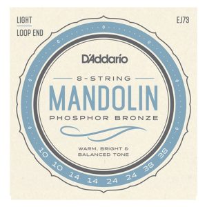 Daddario EJ73 Mandolin Strings Phosphor Bronze Light 10-38