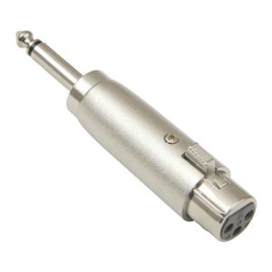 QTX Adaptor 3 Pin XLR Female to 6.3mm Mono Jack Plug
