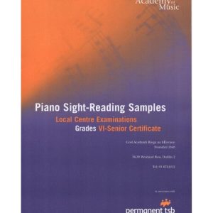 Royal Irish Academy Piano Sight-Reading Samples Grades 6 - Senior Certificate