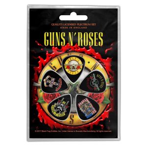 Guns N' Roses Plectrum Pack Bullet Logo