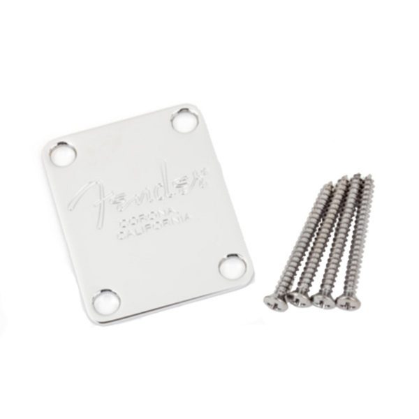 Fender 4 Bolt American Series Bass Neck Plate Chrome