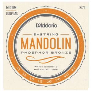 Daddario EJ74 Phosphor Bronze Medium 11-40 Mandolin Strings