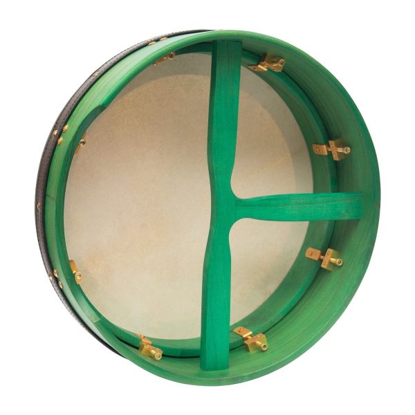 Heartland 16″x 4″ Tunable Bodhran T Bar Deep Tune Green