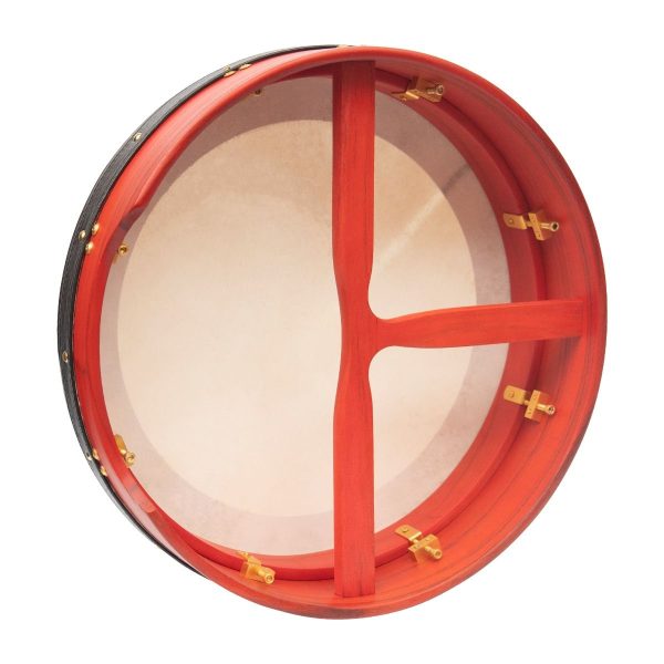 Heartland 16″x 4″ Tunable Bodhran T Bar Deep Tune Red