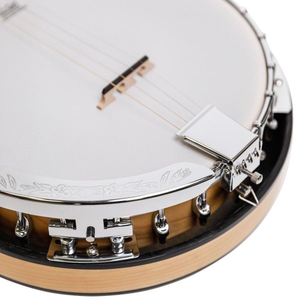 Heartland Deluxe 4 String Tenor Banjo 19 Fret 24 Bracket Maple