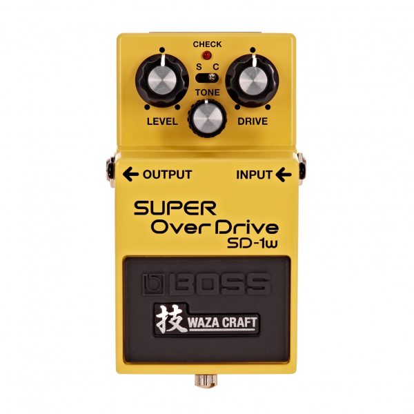 The Boss SD-1W Waza Craft Custom Super Overdrive Pedal takes on the mammoth task of attempting to refine and improve the near-perfect original SD-1 design.