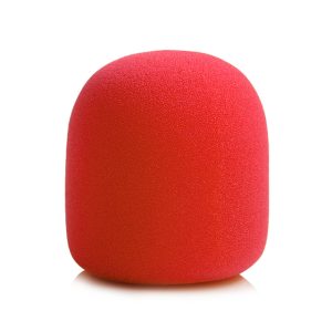 Trax Dynamic Microphone Windshield Red