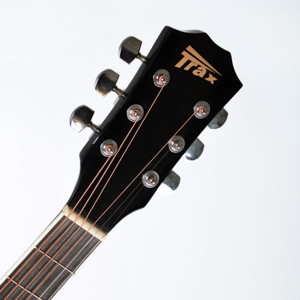 Trax MA41Q Dreadnought Acoustic Guitar Black