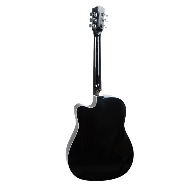 Trax MA41Q Dreadnought Acoustic Guitar Black