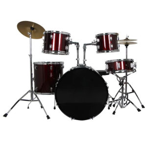 Trax TDK1 5 Piece Starter Drum Kit Red