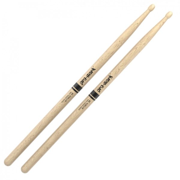 Promark Classic Attack 2B Shira Kashi Oak Drumsticks Oval Wood Tip 4 Pack