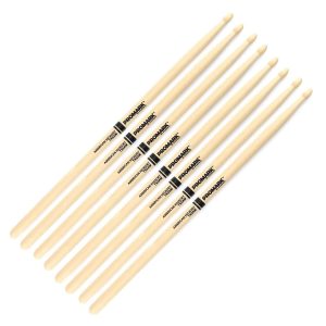 Promark Classic Forward 5A Hickory Wood Tip 4 Pack