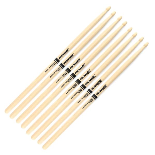 Promark Classic Forward 5A Hickory Wood Tip 4 Pack