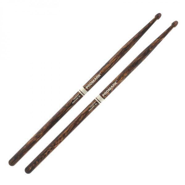 Promark Rebound 2B FireGrain Hickory Drumsticks Acorn Wood Tip