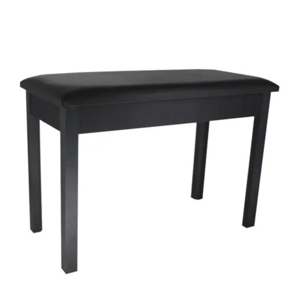 Trax Piano Stool with Storage Black