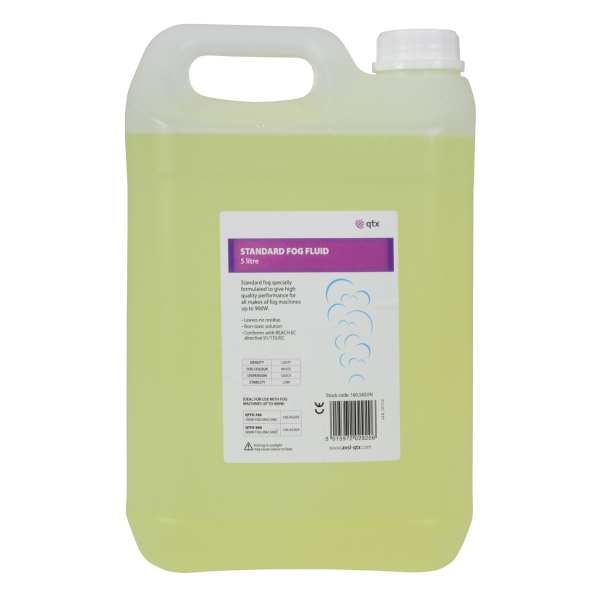 QTX Standard Fog Fluid Yellow 5 Litre