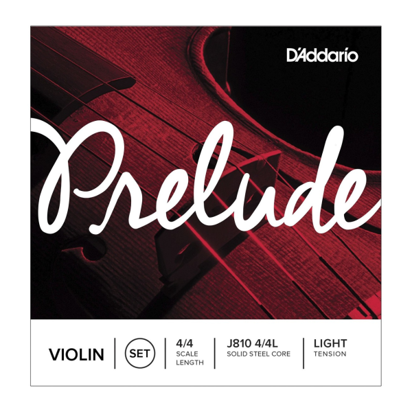 Daddario J810 Prelude Violin String Set 4/4 Size Light