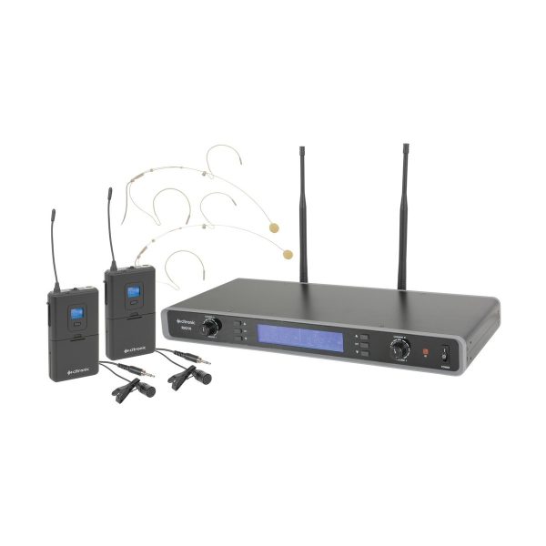 Citronic RU210N Dual Wireless Headset & Lavalier Microphone System