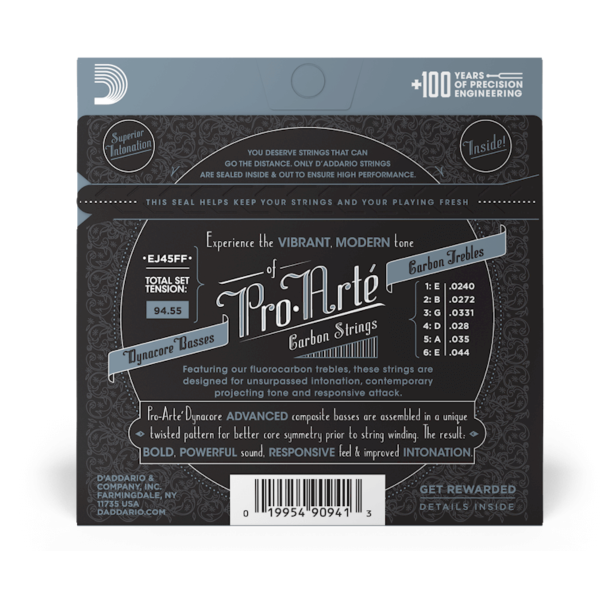 Daddario EJ45FF Pro Arte Carbon Classical Guitar Strings Normal Tension