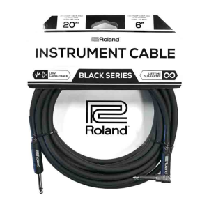 Roland RICB20A Angled/Straight Instrument Cable 20ft/6m