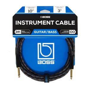Boss BIC10 10ft/3M Instrument Cable Straight/Straight 1/4" Jack