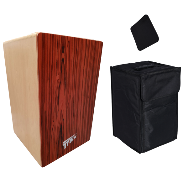 Trax Cajon Drum Sapele w/Bag & Pad