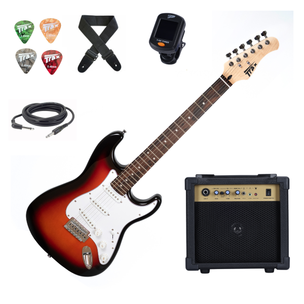 Trax ST1 Electric Guitar Pack Sunburst