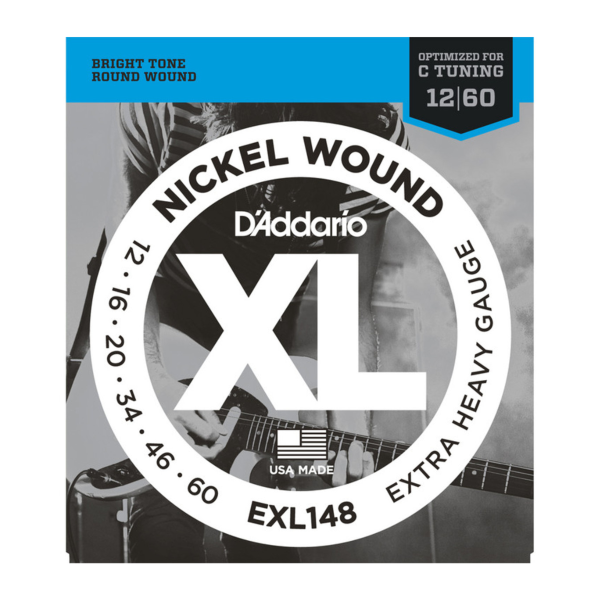 Daddario EXL148 Nickel Wound Electric Guitar String Extra Heavy 12-60